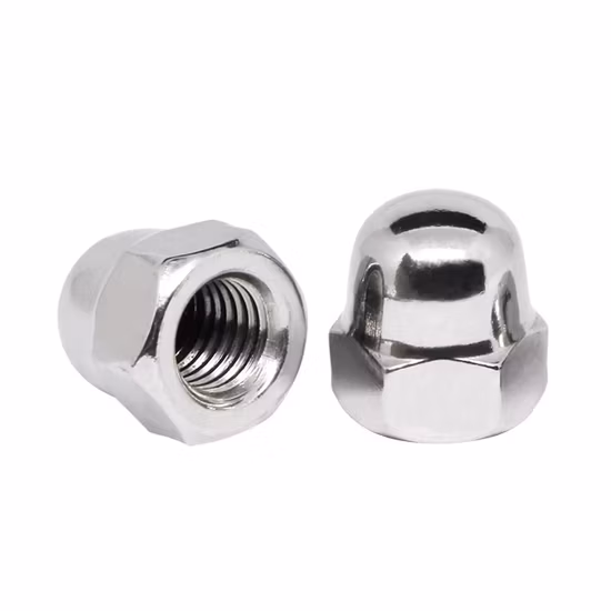 Tuerca abovedada personalizada de acero inoxidable 304 316 Tuerca hexagonal